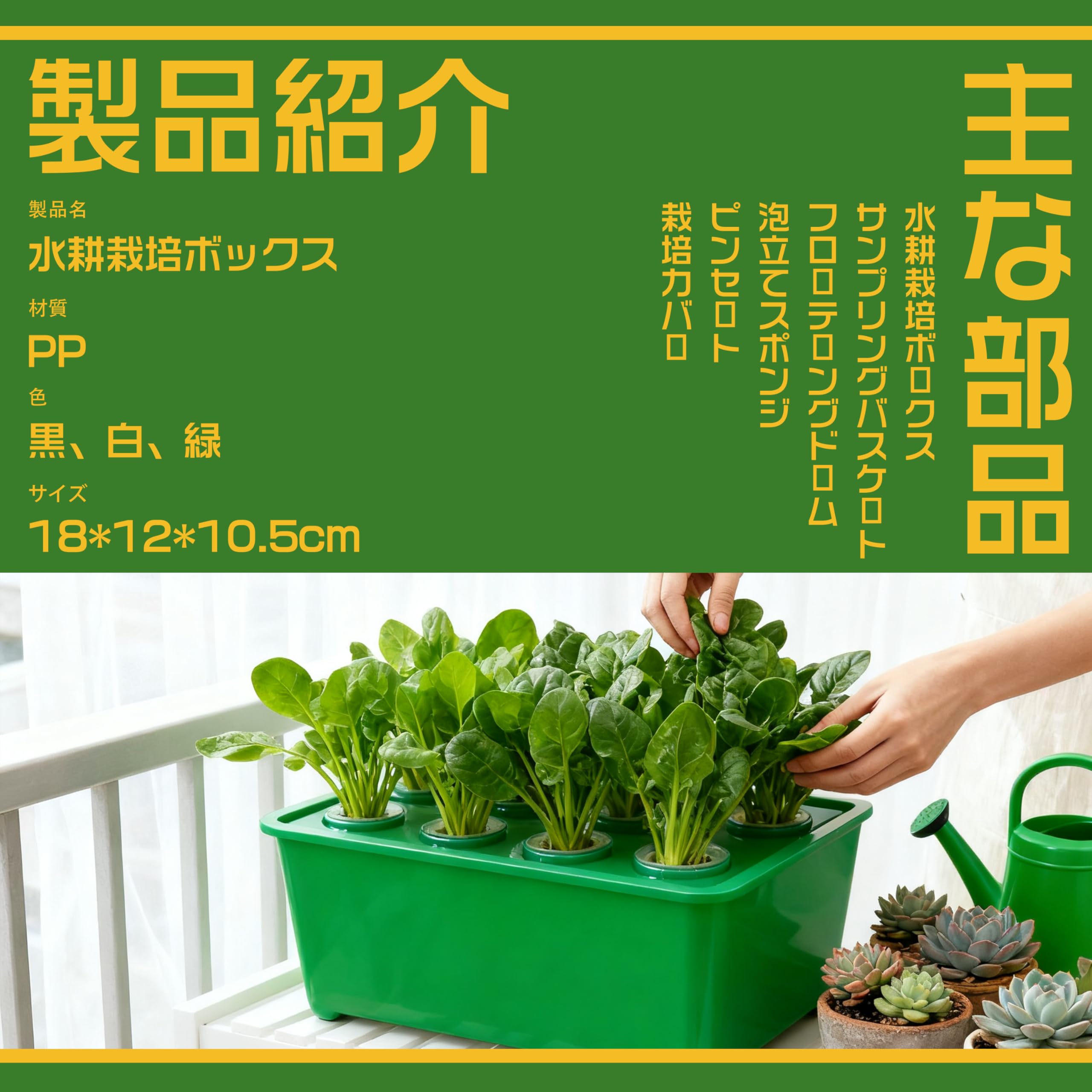 Amazon｜【自宅で簡単水耕栽培】水耕栽培キット 6穴 無土壌栽培